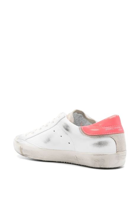 Sneakers Prsx In Bianco e Corallo PHILIPPE MODEL | PRLDWX42